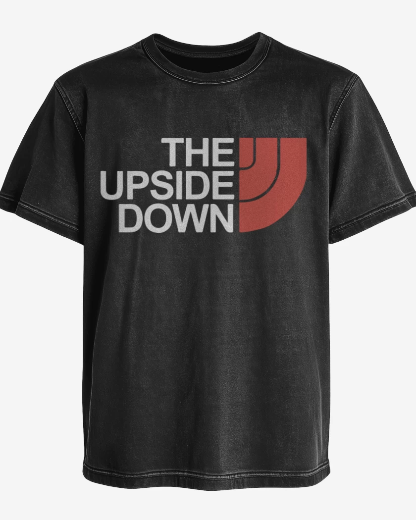Polera desgastada Negro de Stranger things 2