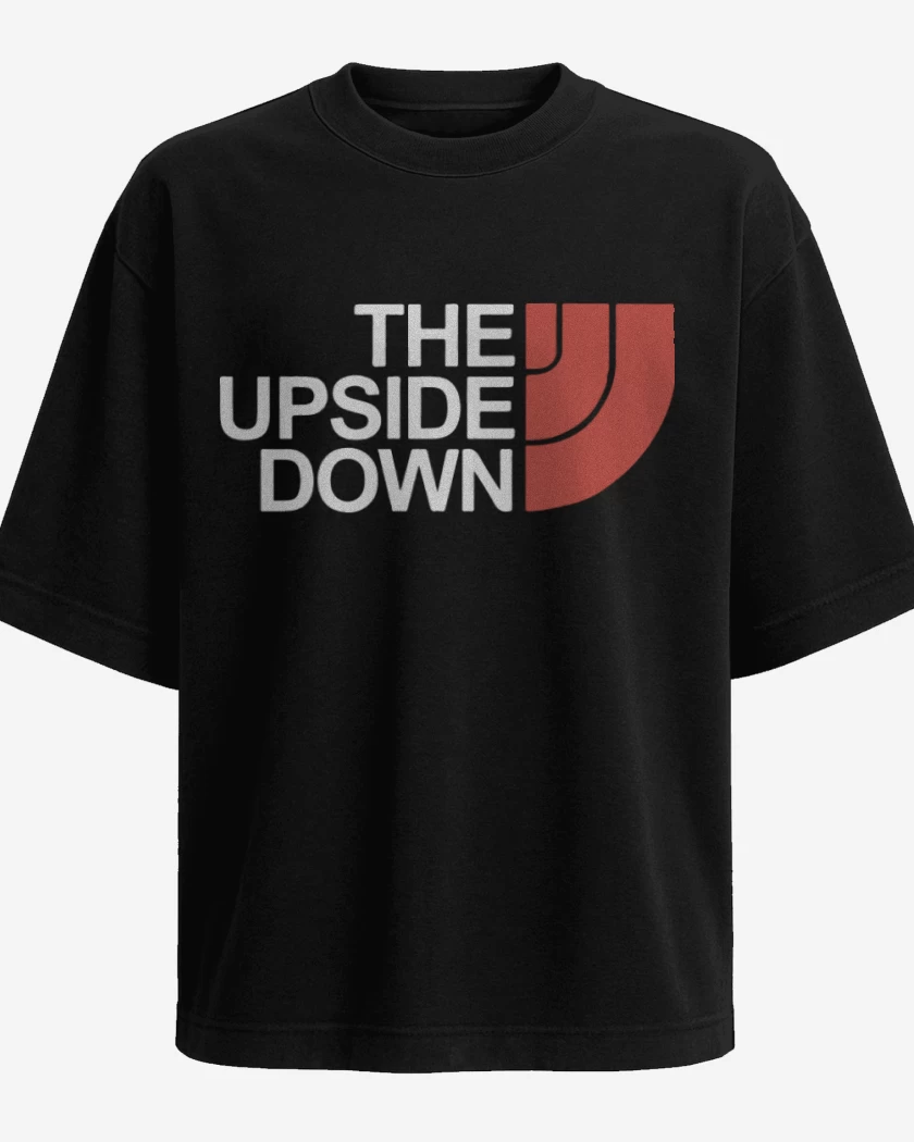 Polera Oversize Negro de Stranger things 2