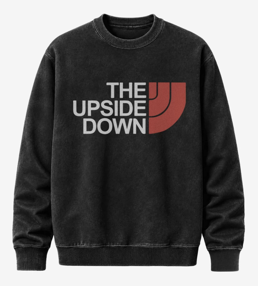 Poleron Polo Acid Wash Negro de Stranger things 2