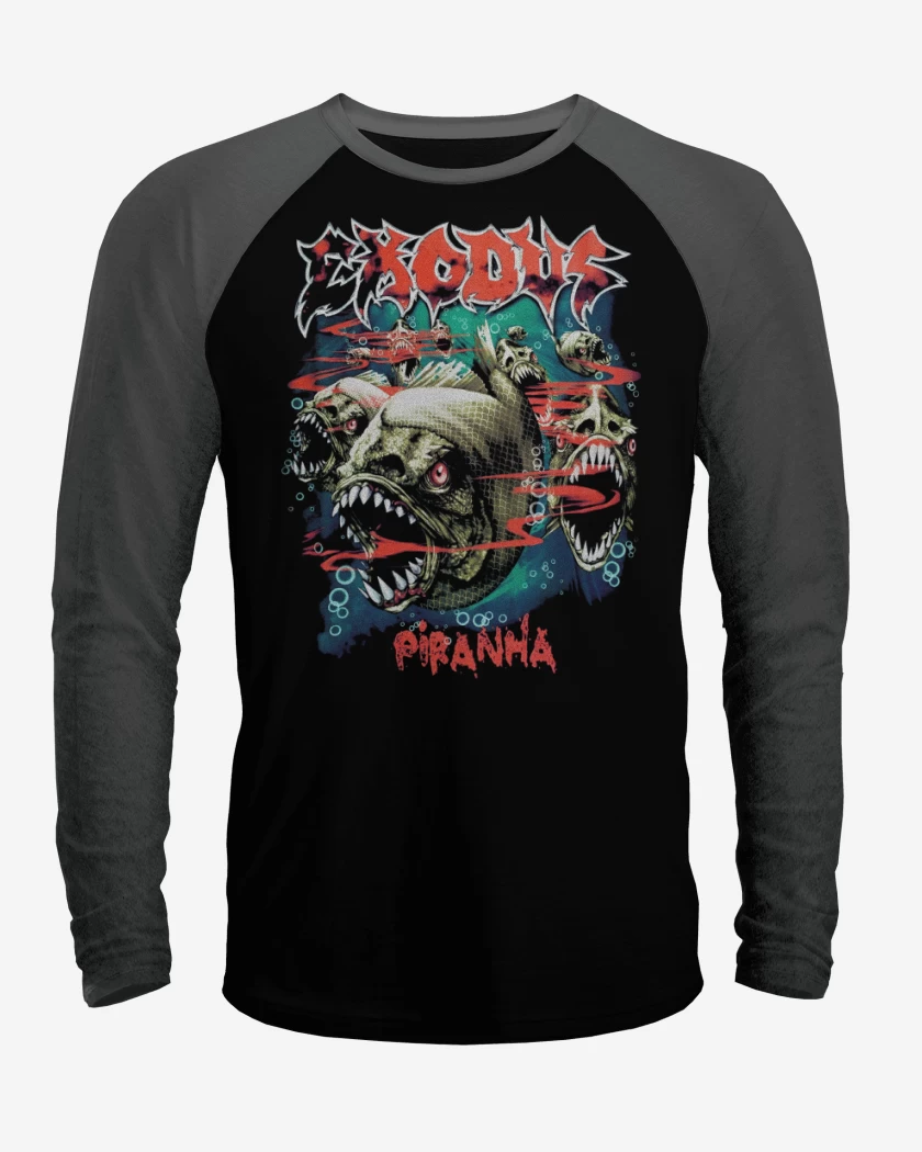 Polera Raglan Exodus Piranha