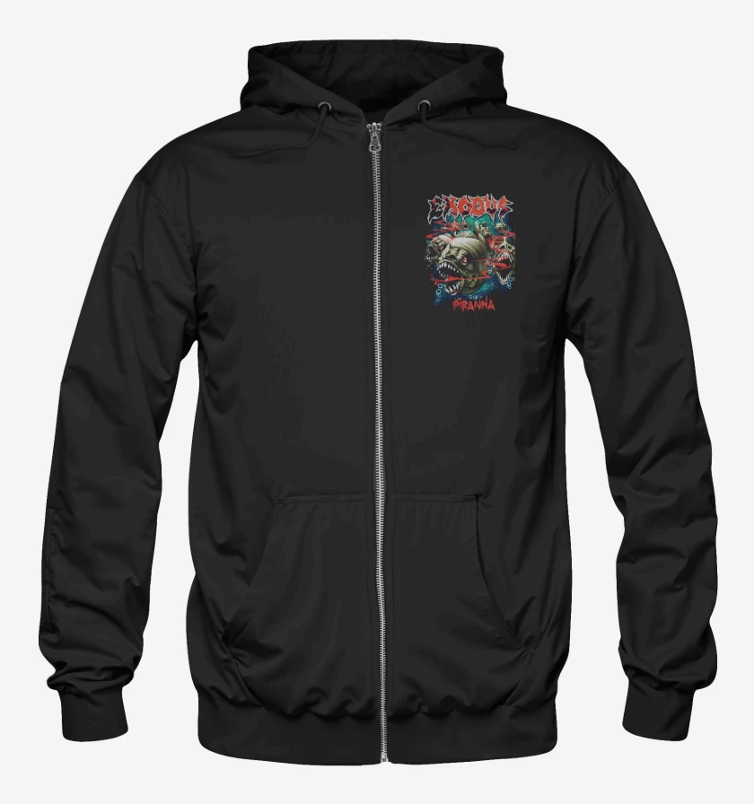 Poleron Canguro con cierre Exodus Piranha