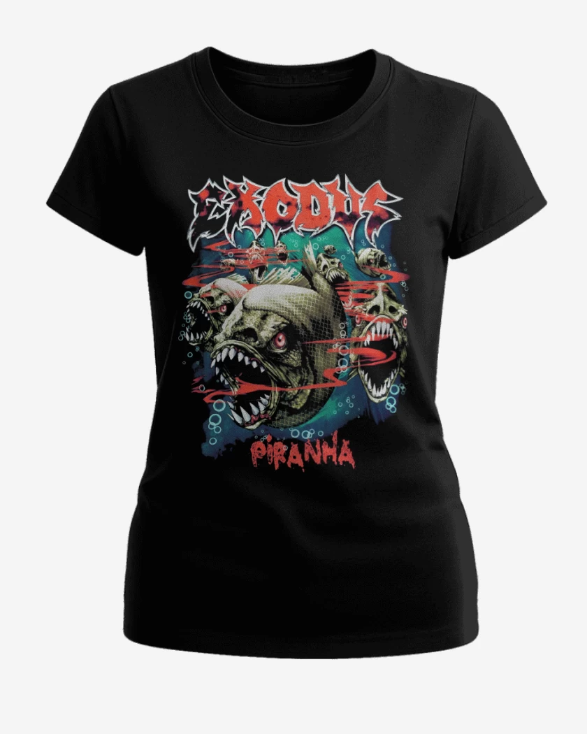 Polera de Mujer Negro de Exodus Piranha