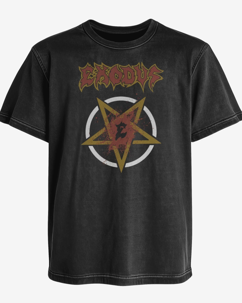 Polera desgastada Exodus No Love 