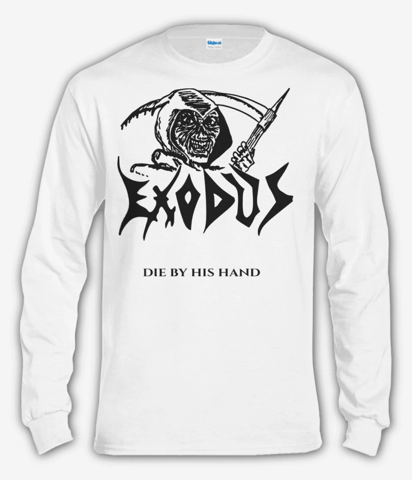 Polera manga larga Blanco de Exodus Die by his Hand