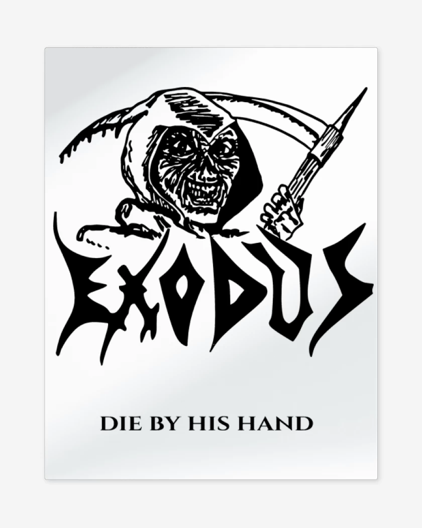 Print metalico Exodus Die by his Hand