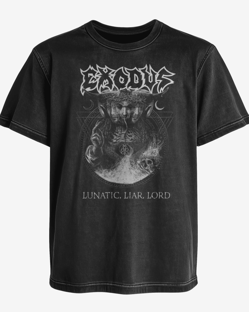 Polera desgastada Exodus Lunatic Liar Lord