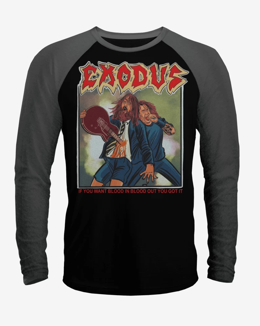 Polera Raglan Exodus If You Want Blood