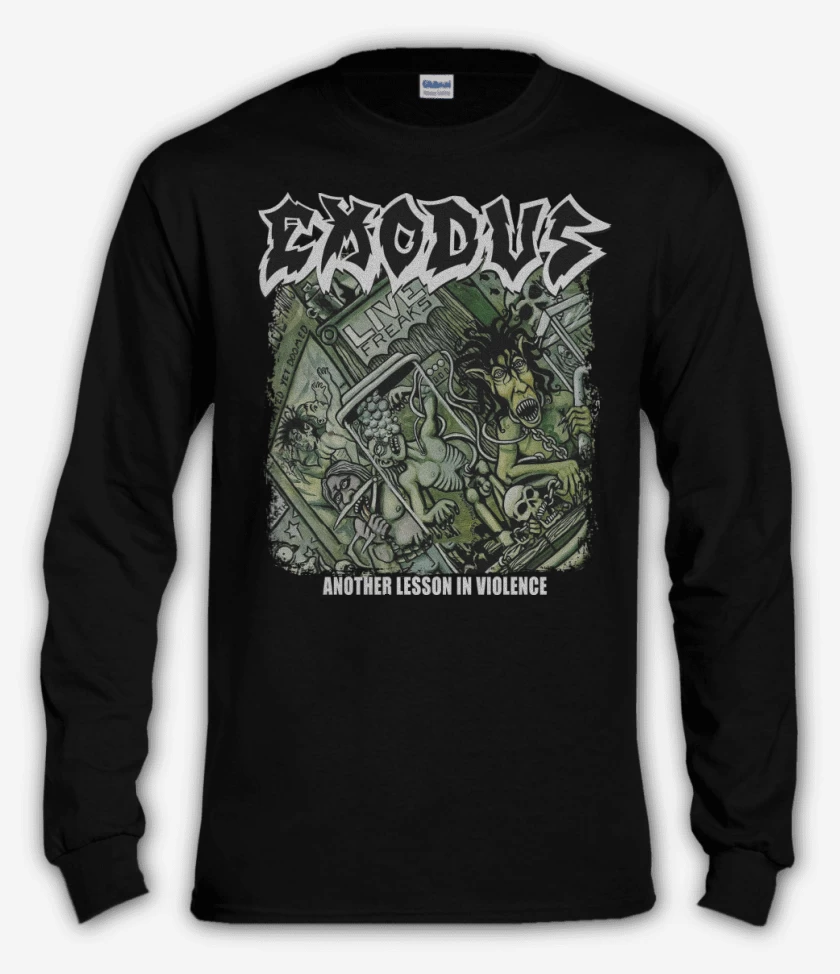 Polera manga larga Exodus Another Lesson in Violence