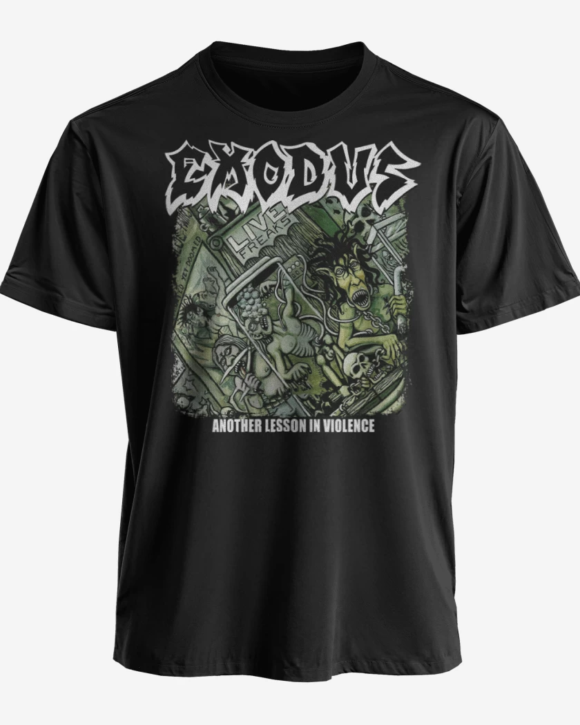 Polera premium Negro de Exodus Another Lesson in Violence