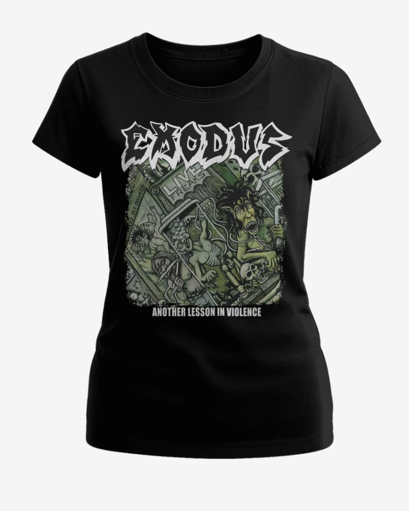 Polera de Mujer Negro de Exodus Another Lesson in Violence