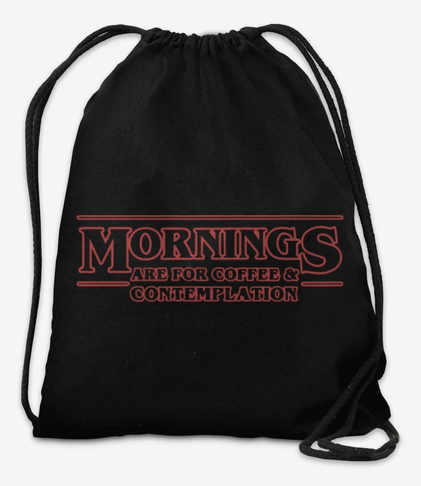 Mochila Negro de Stranger things 3