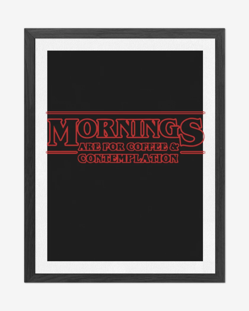 Cuadro decorativo Negro de Stranger things 3