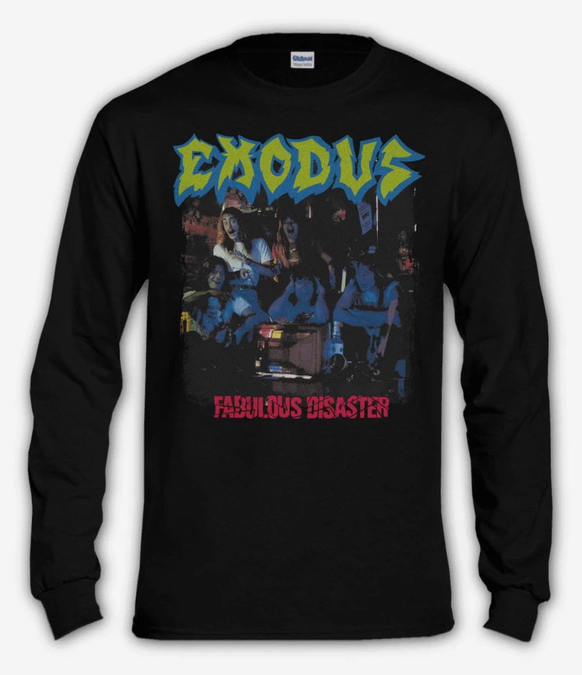 Polera manga larga Negro de Exodus Fabulous Disaster