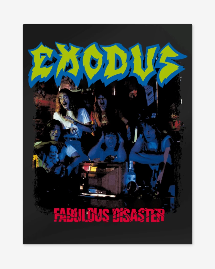 Print metalico Exodus Fabulous Disaster