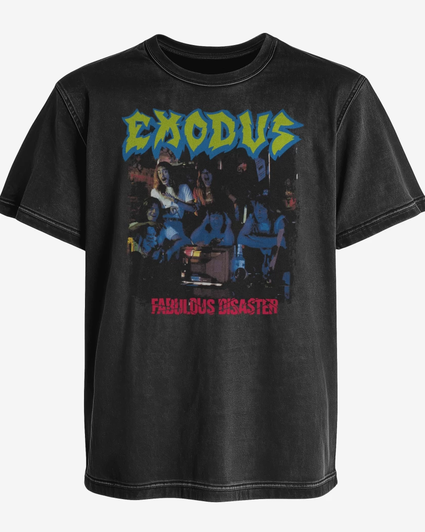 Polera desgastada Exodus Fabulous Disaster