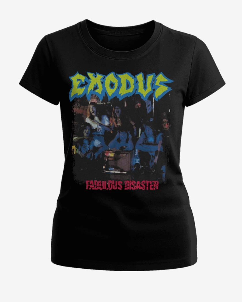 Polera de Mujer Negro de Exodus Fabulous Disaster