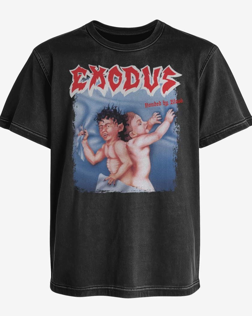 Polera desgastada Exodus Bonded By Blood
