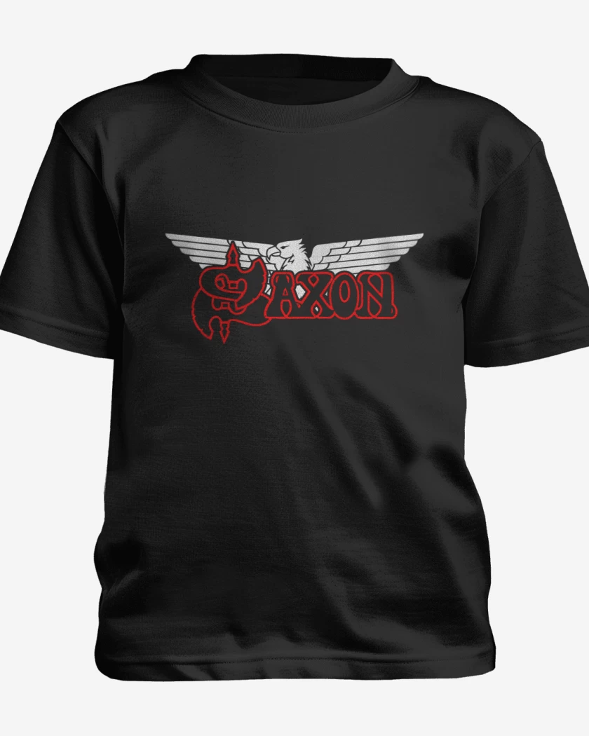 Polera de niño Negro de Saxon Logo