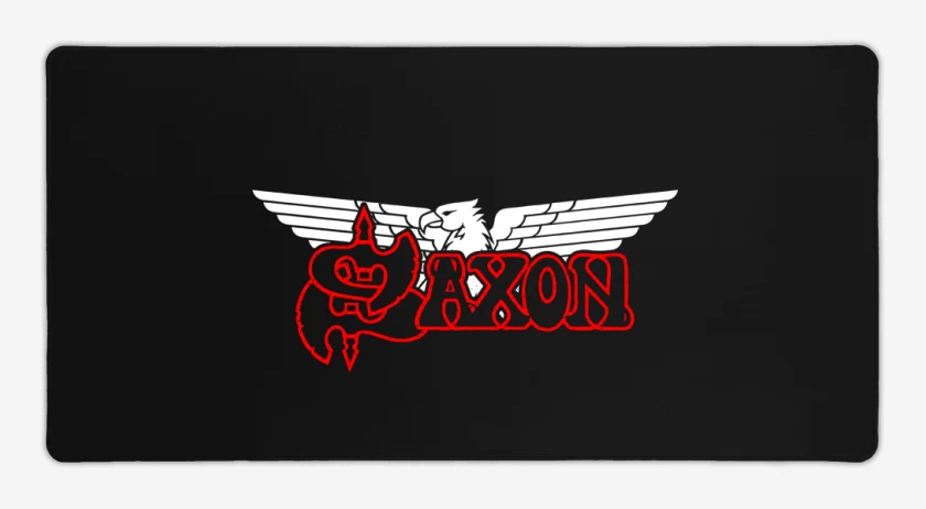 Mouse pad Gamer Negro de Saxon Logo