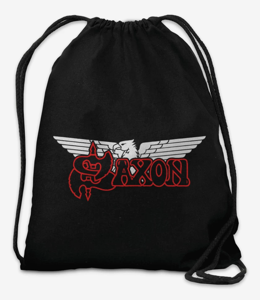 Mochila Negro de Saxon Logo
