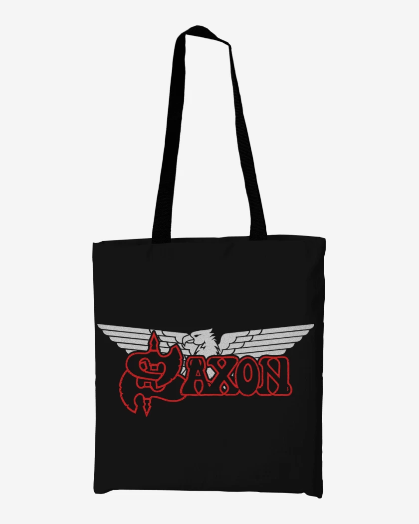 Totebag Negro de Saxon Logo