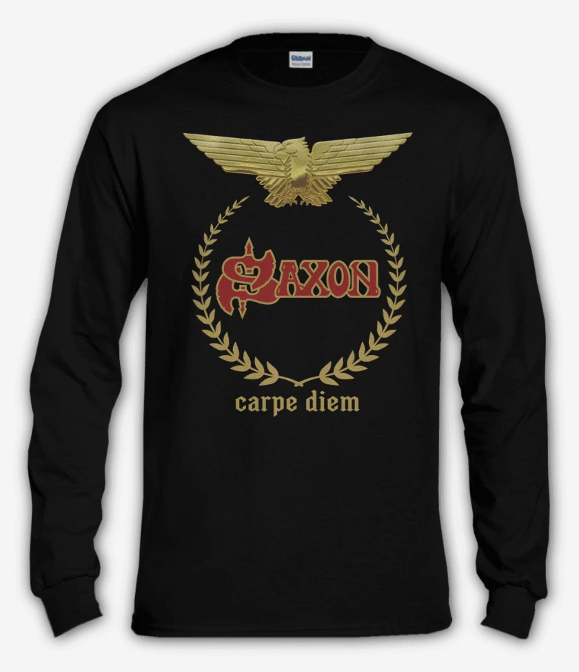 Polera manga larga Negro de Saxon Carpe Diem