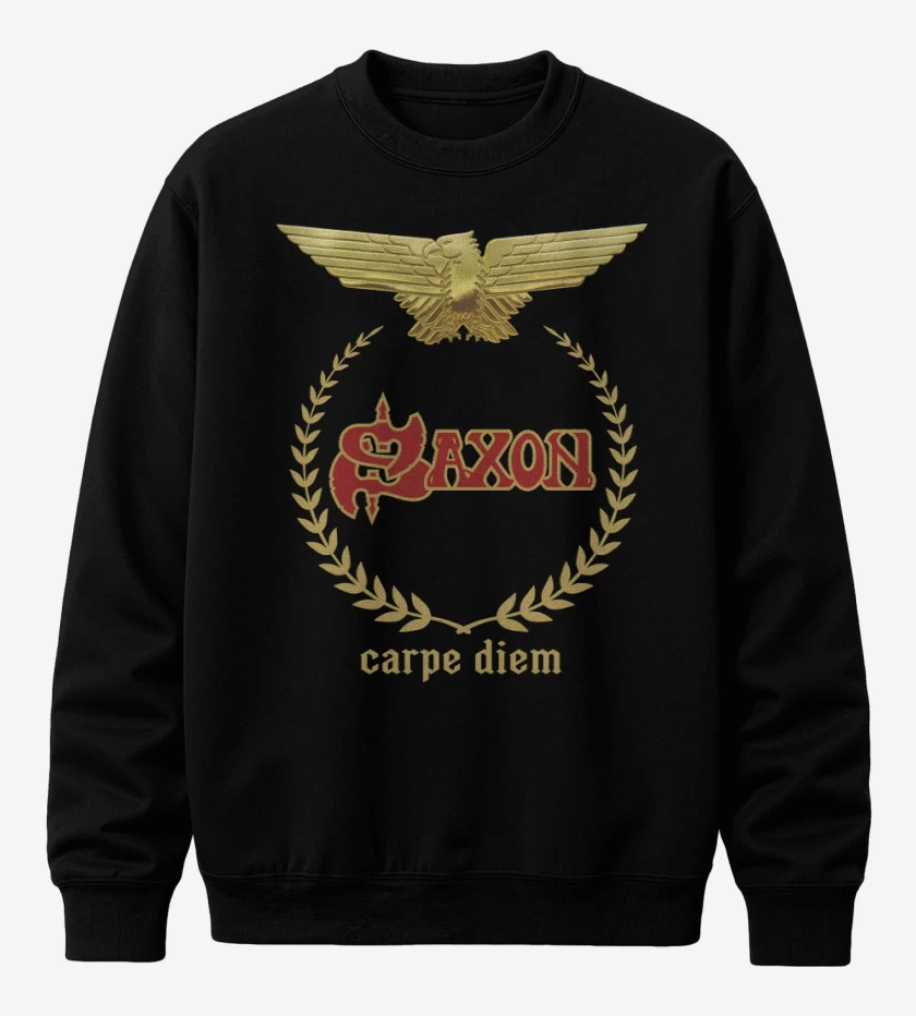 Poleron polo Negro de Saxon Carpe Diem