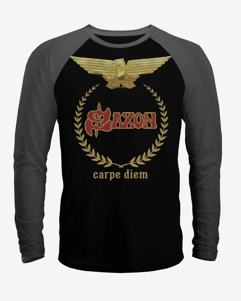 Polera Raglan Negro / Negro Heather de Saxon Carpe Diem