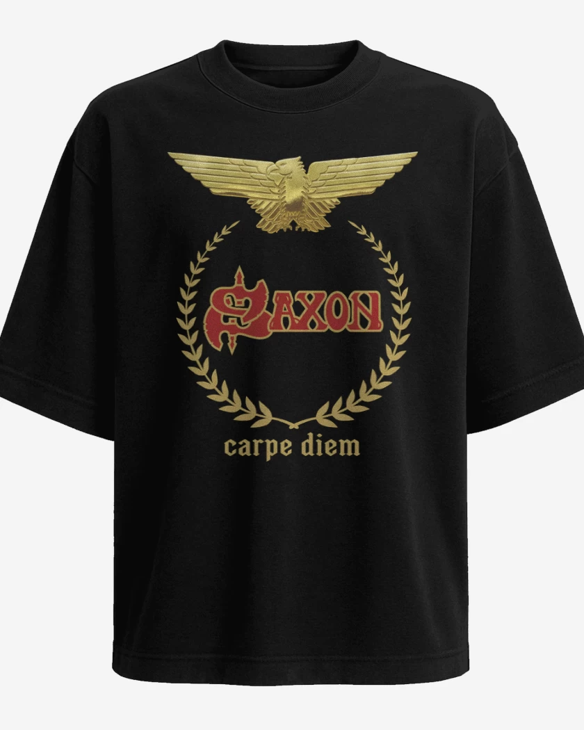 Polera Oversize Negro de Saxon Carpe Diem