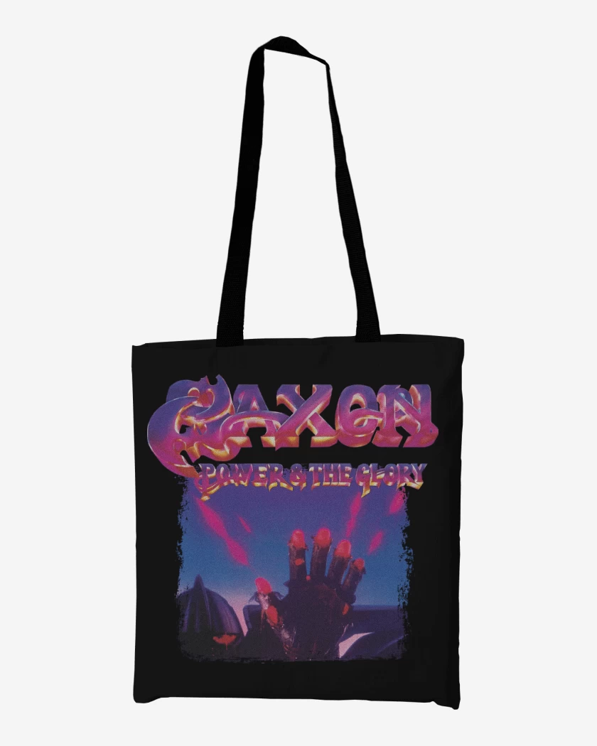 Totebag Negro de Saxon Power and The Glory