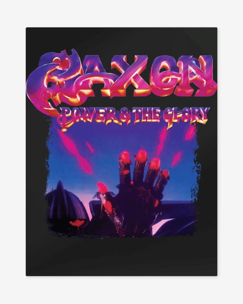 Print metalico Negro de Saxon Power and The Glory