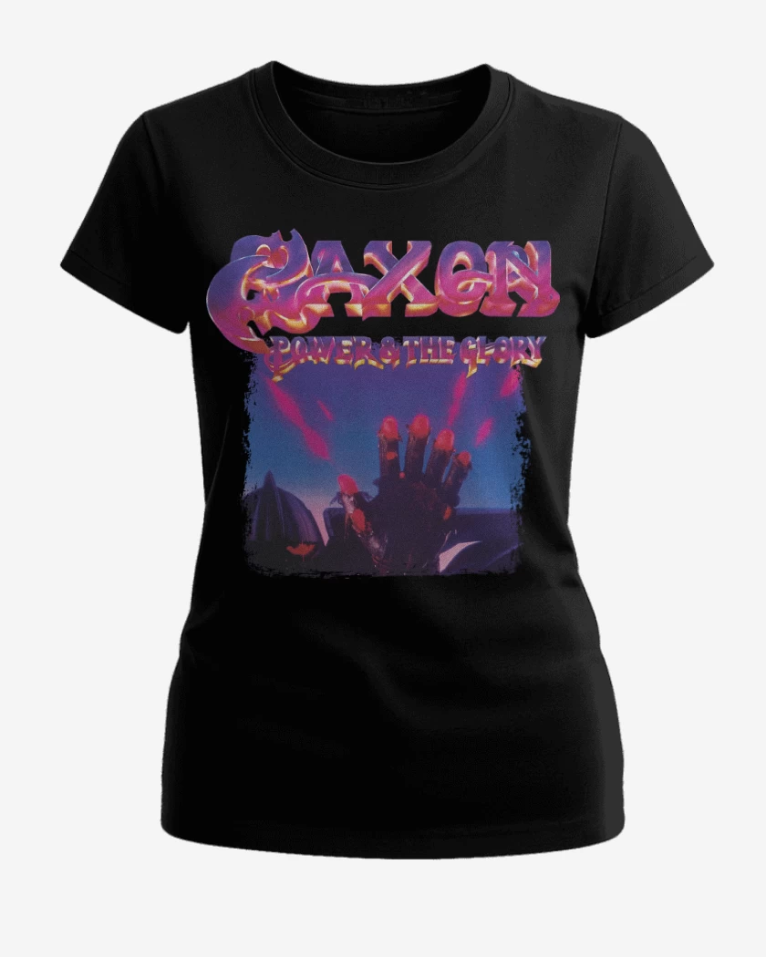 Polera de Mujer Negro de Saxon Power and The Glory