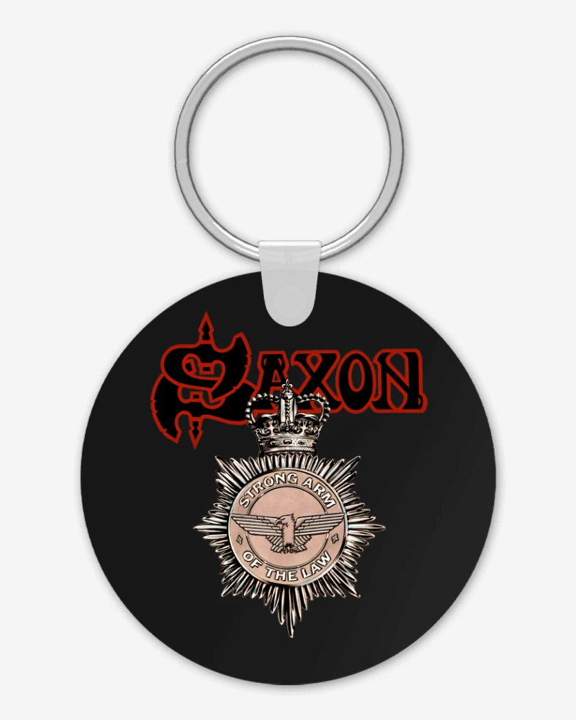 Llavero Negro de Saxon Strong Arm of the Law