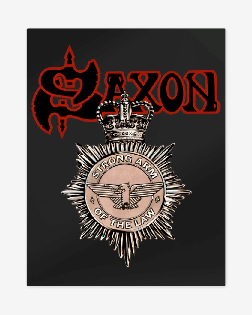 Print metalico Negro de Saxon Strong Arm of the Law