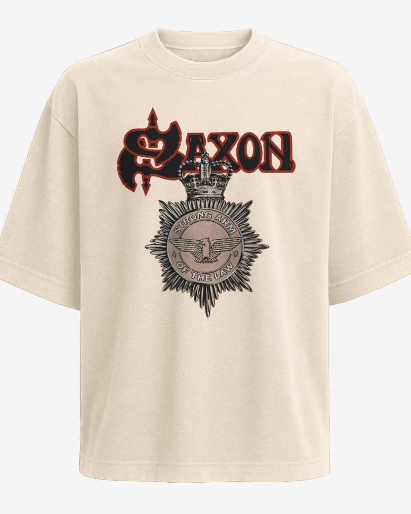 Polera Oversize Beige de Saxon Strong Arm of the Law
