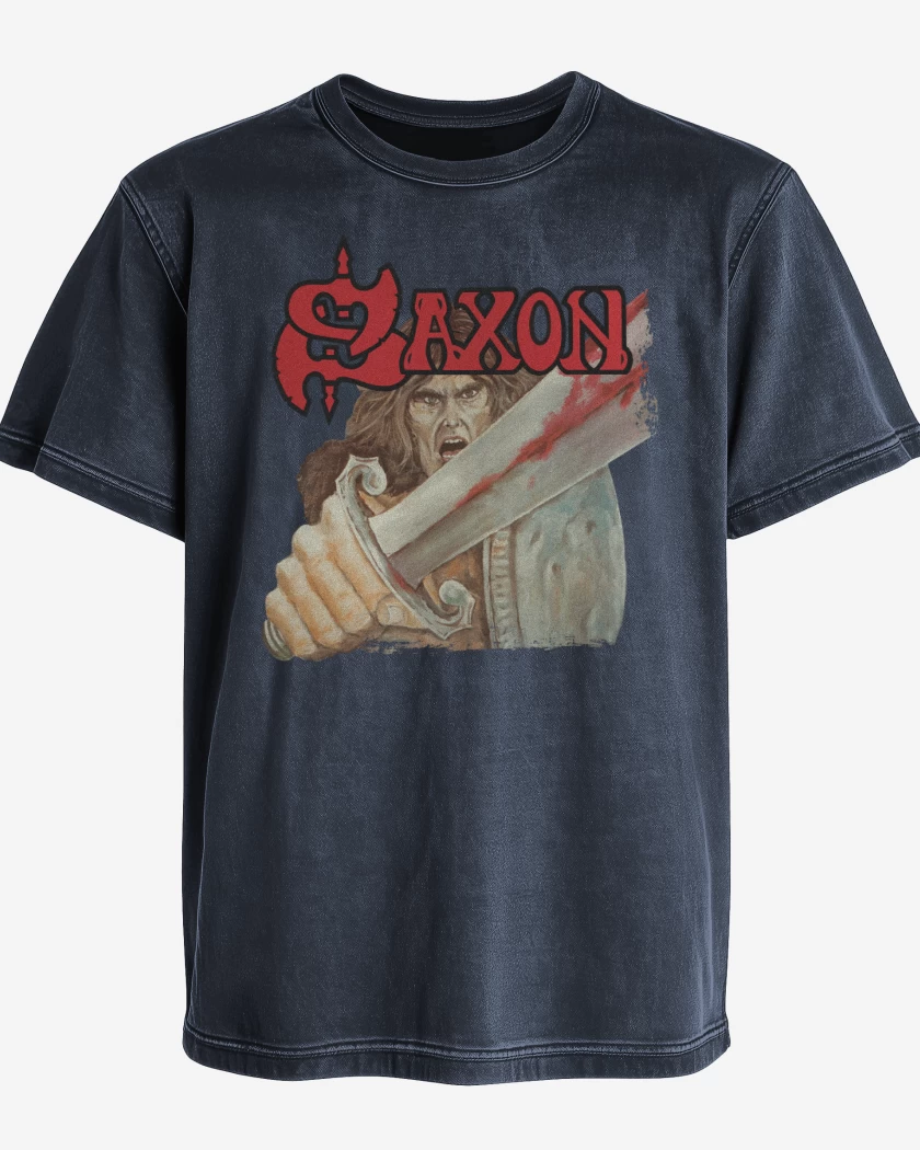 Polera desgastada Azul Marino de Saxon Saxon