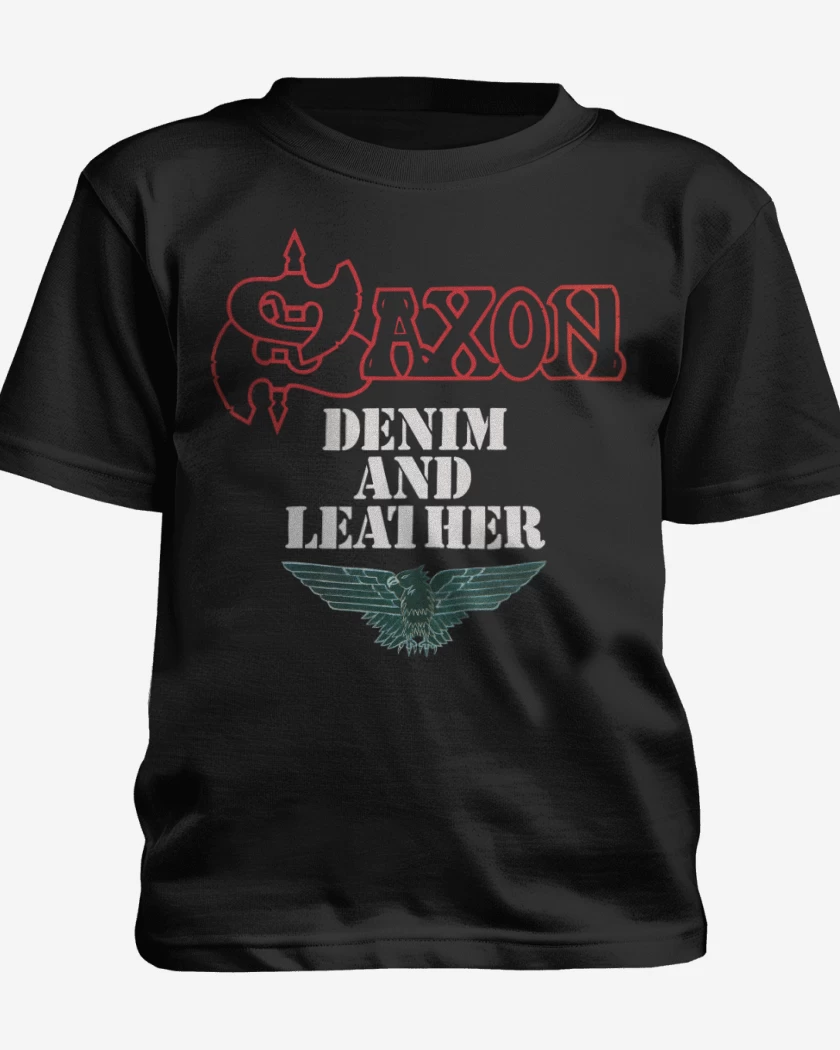 Polera de niño Negro de Saxon Denin and Leather