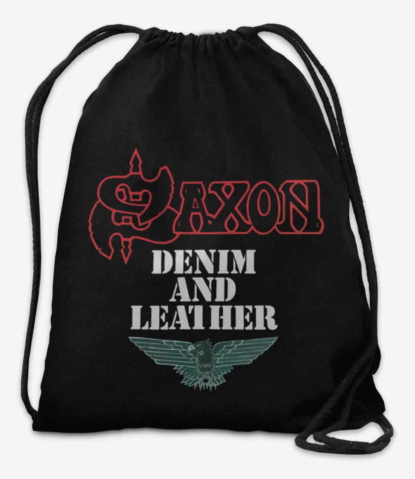 Mochila Negro de Saxon Denin and Leather