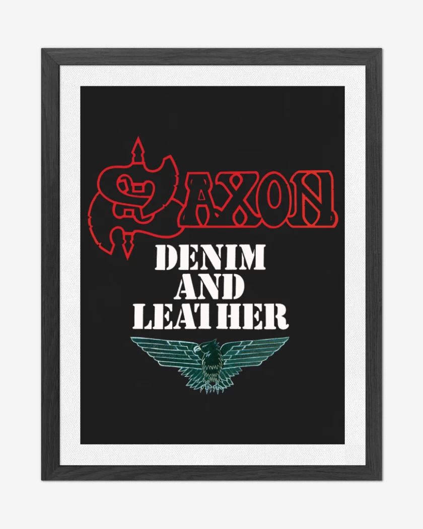 Cuadro decorativo Negro de Saxon Denin and Leather