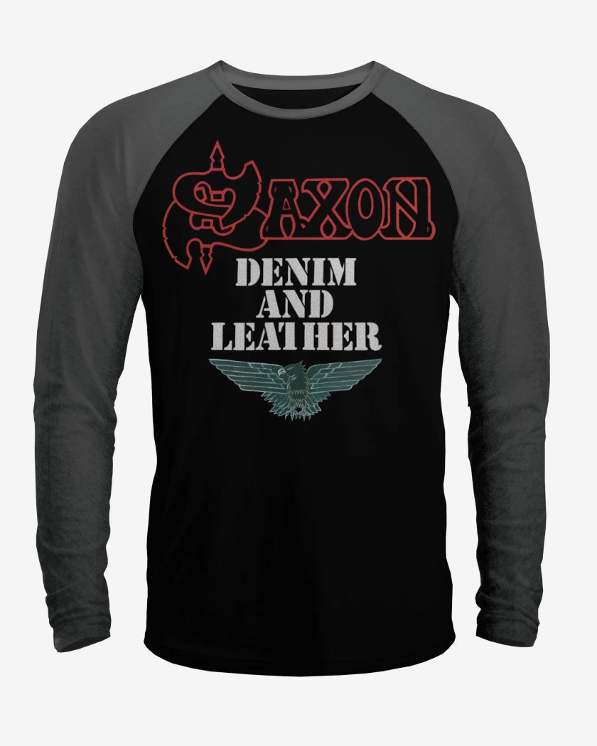 Polera Raglan Saxon Denin and Leather