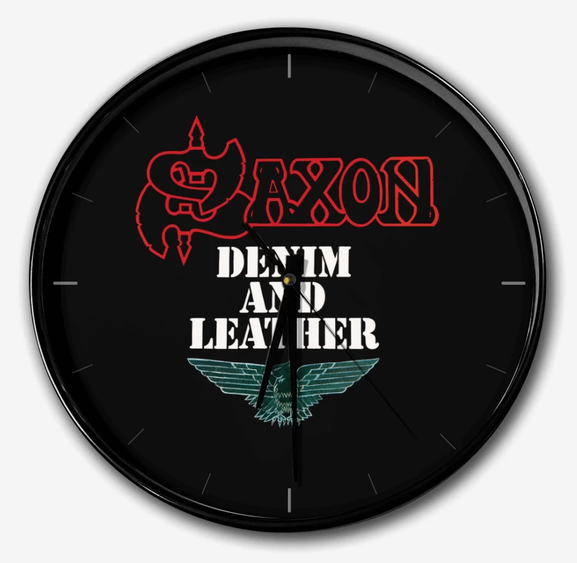 Reloj Negro de Saxon Denin and Leather