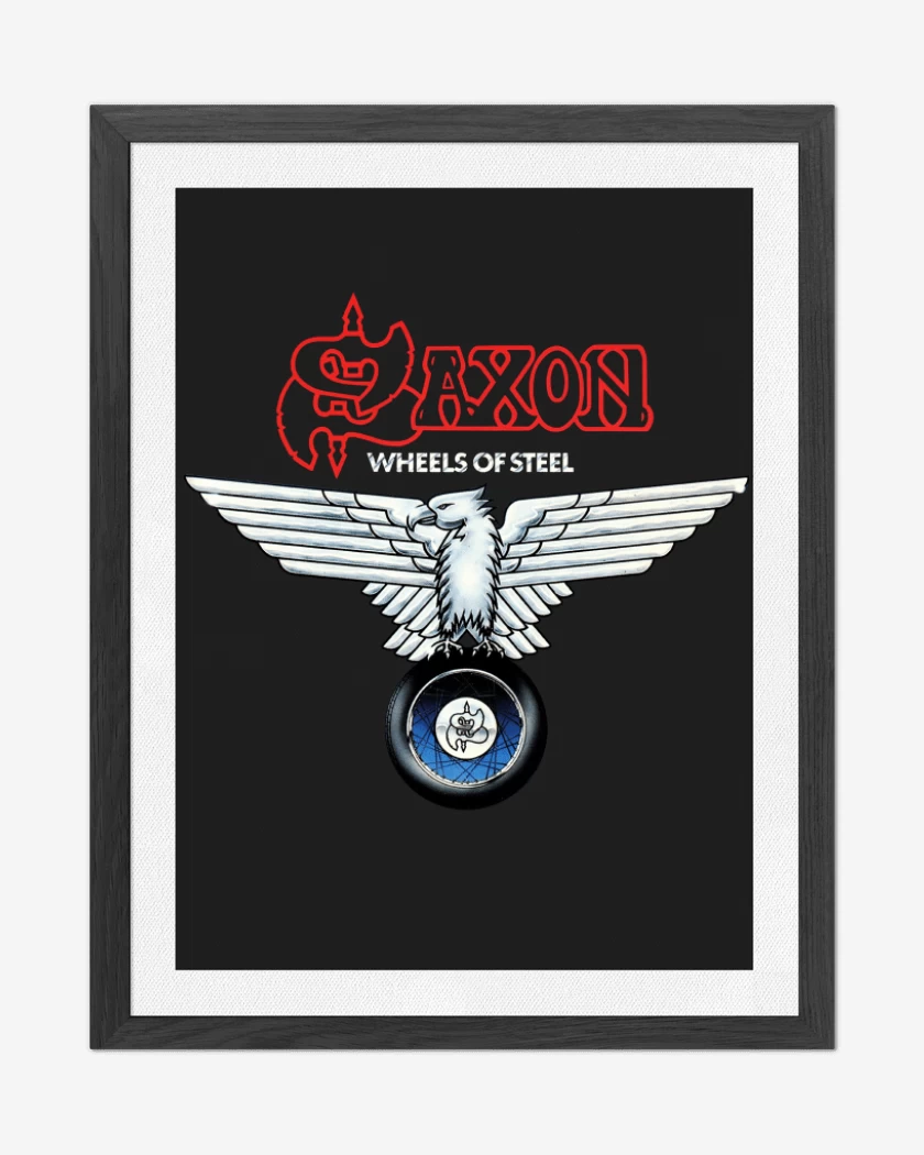 Cuadro decorativo Negro de Saxon Wheels of Steel