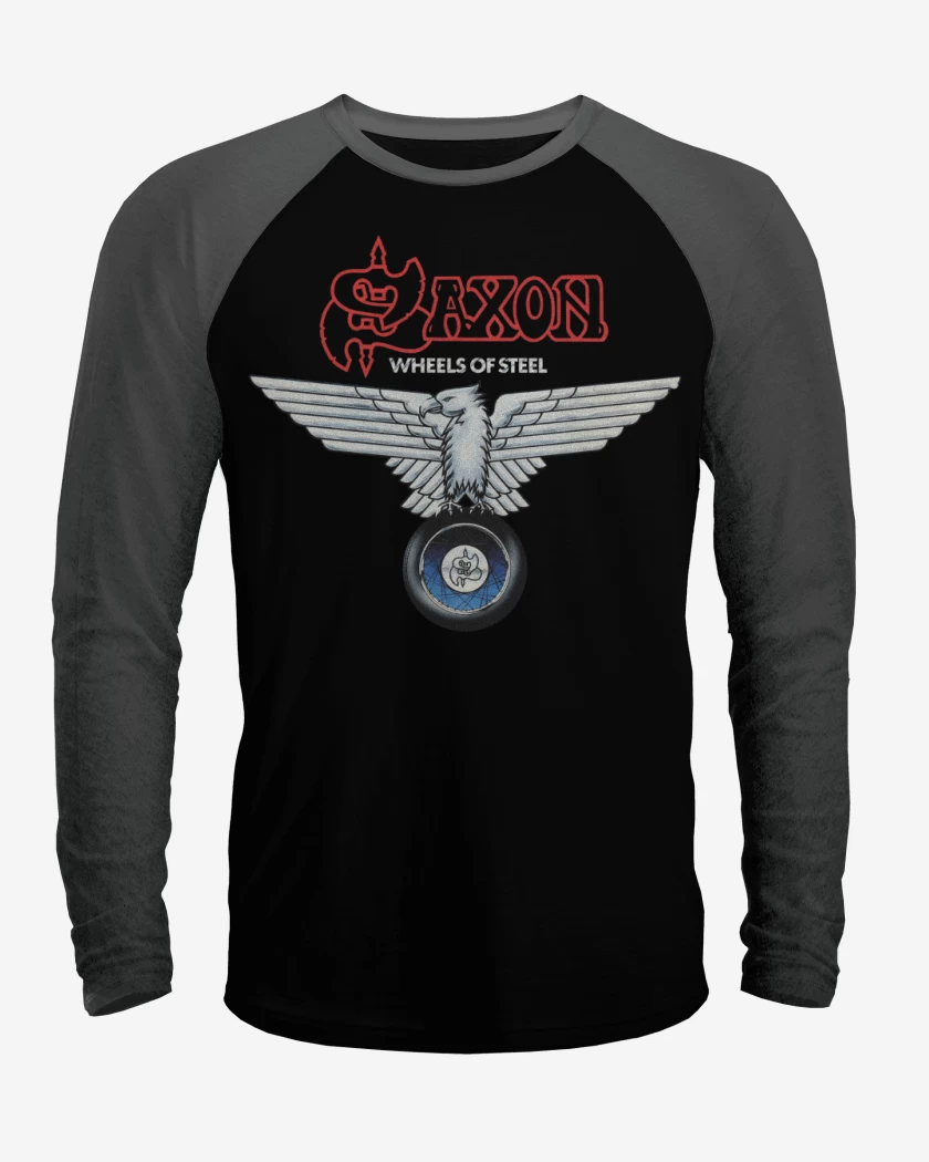 Polera Raglan Saxon Wheels of Steel