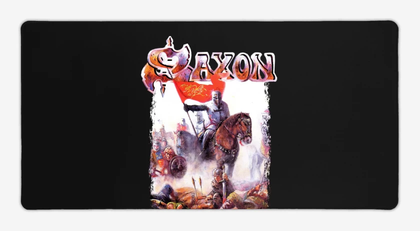 Mouse pad Gamer Negro de Saxon Crusaders