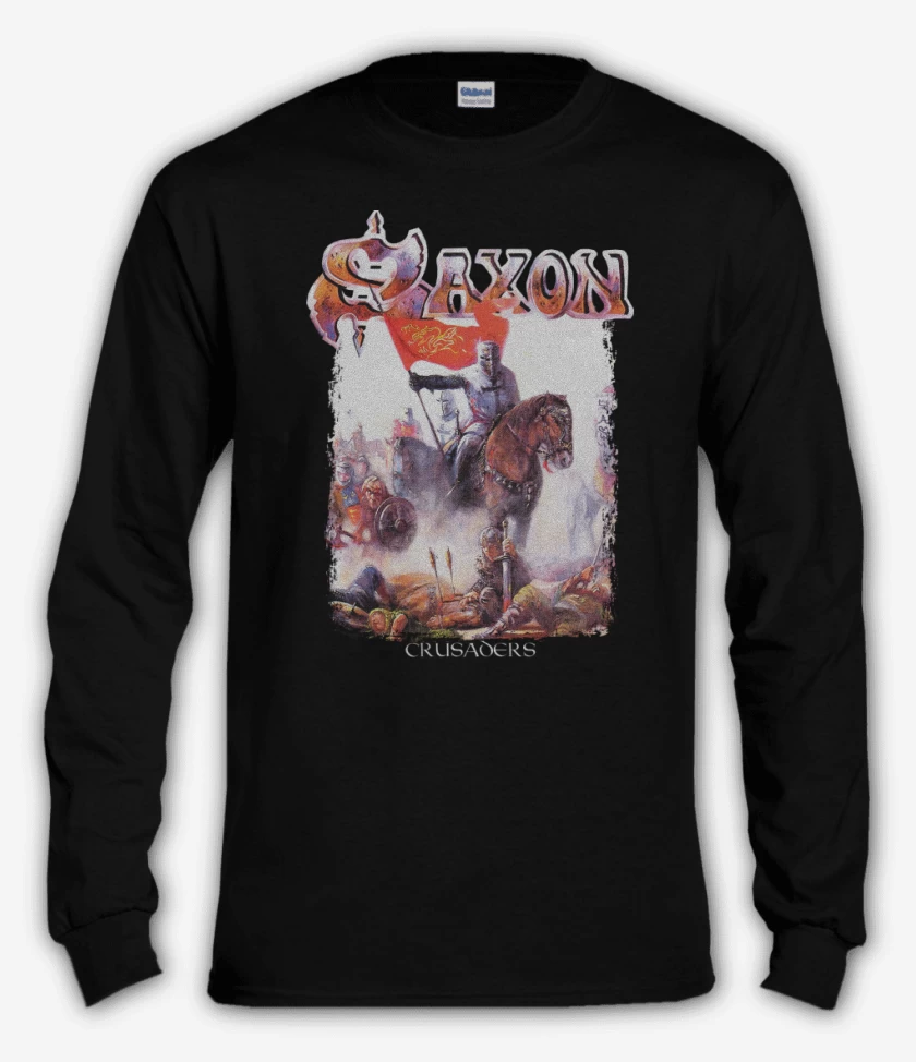 Polera manga larga Negro de Saxon Crusaders