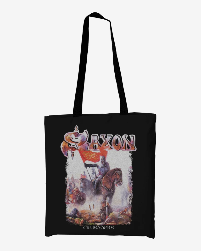 Totebag Negro de Saxon Crusaders