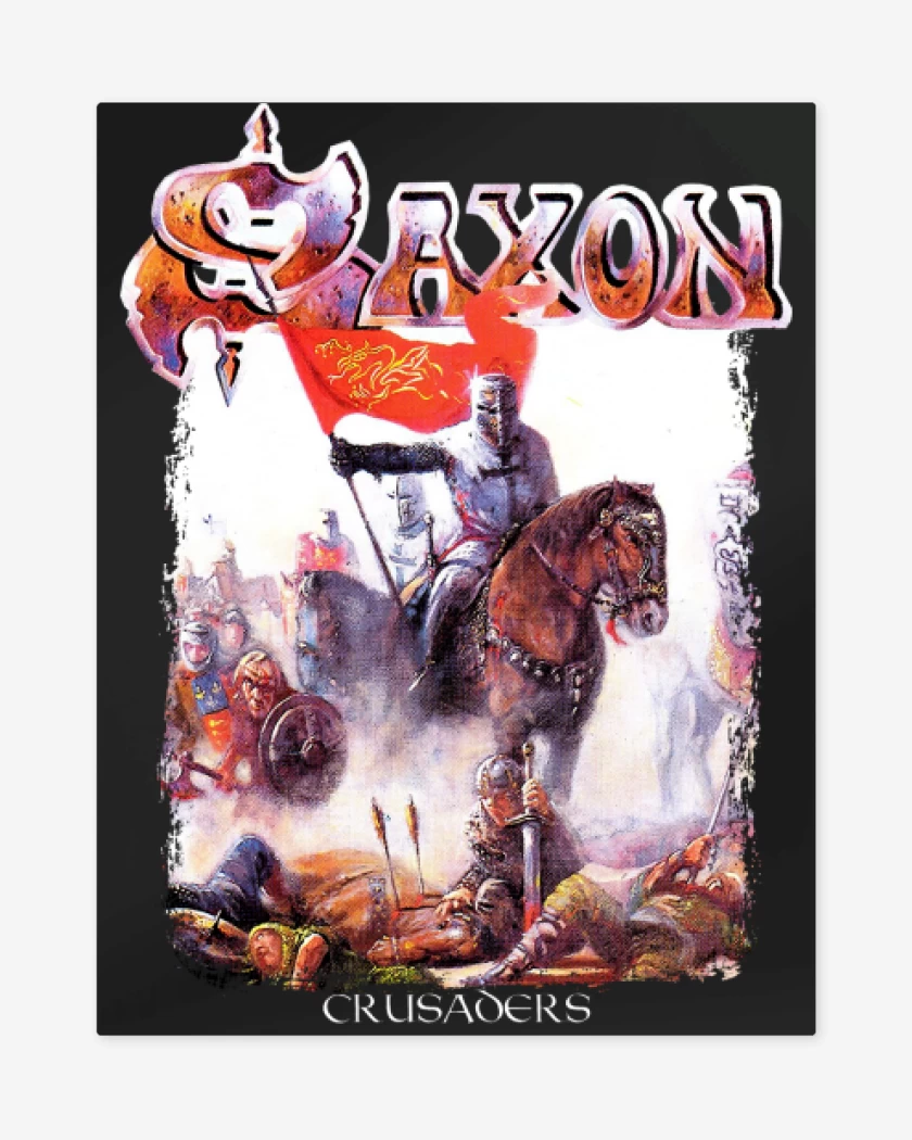 Print metalico Negro de Saxon Crusaders