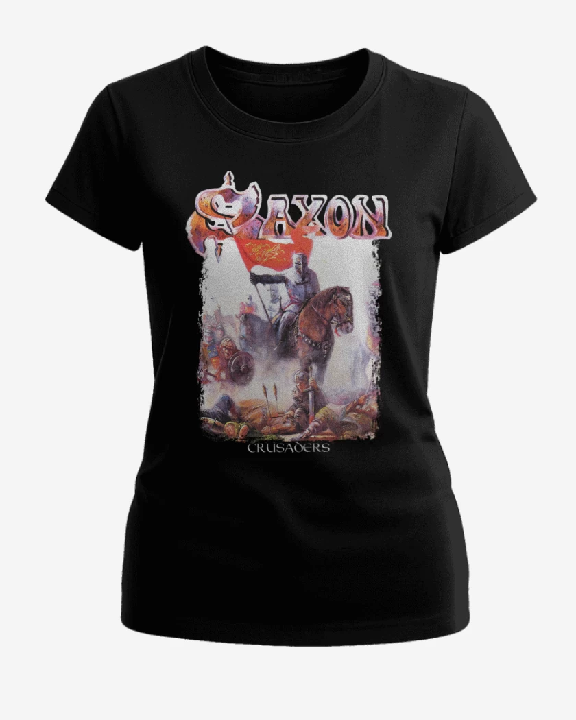 Polera de Mujer Negro de Saxon Crusaders