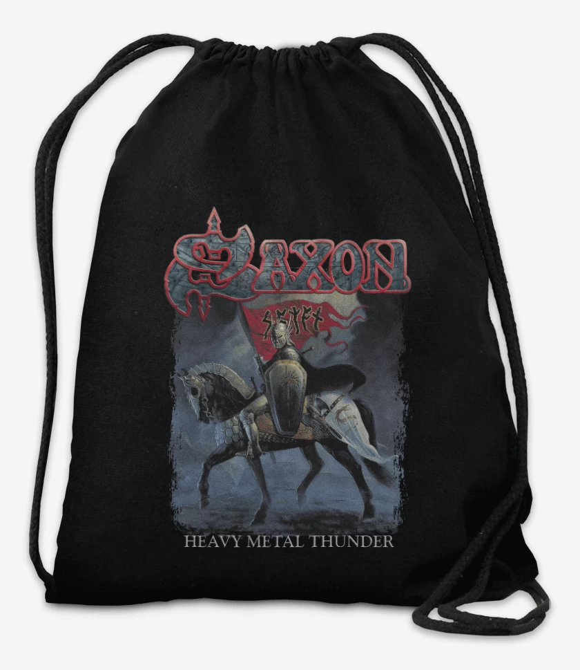 Mochila Negro de Saxon Heavy Metal Thunder