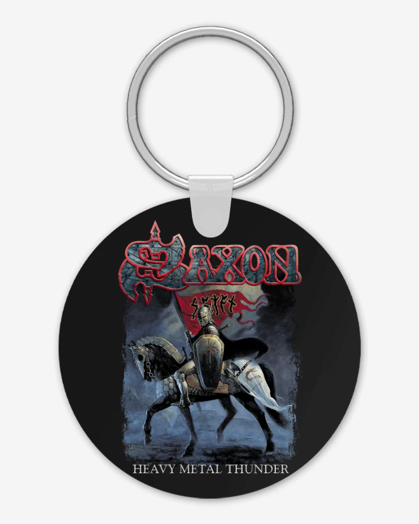 Llavero Negro de Saxon Heavy Metal Thunder
